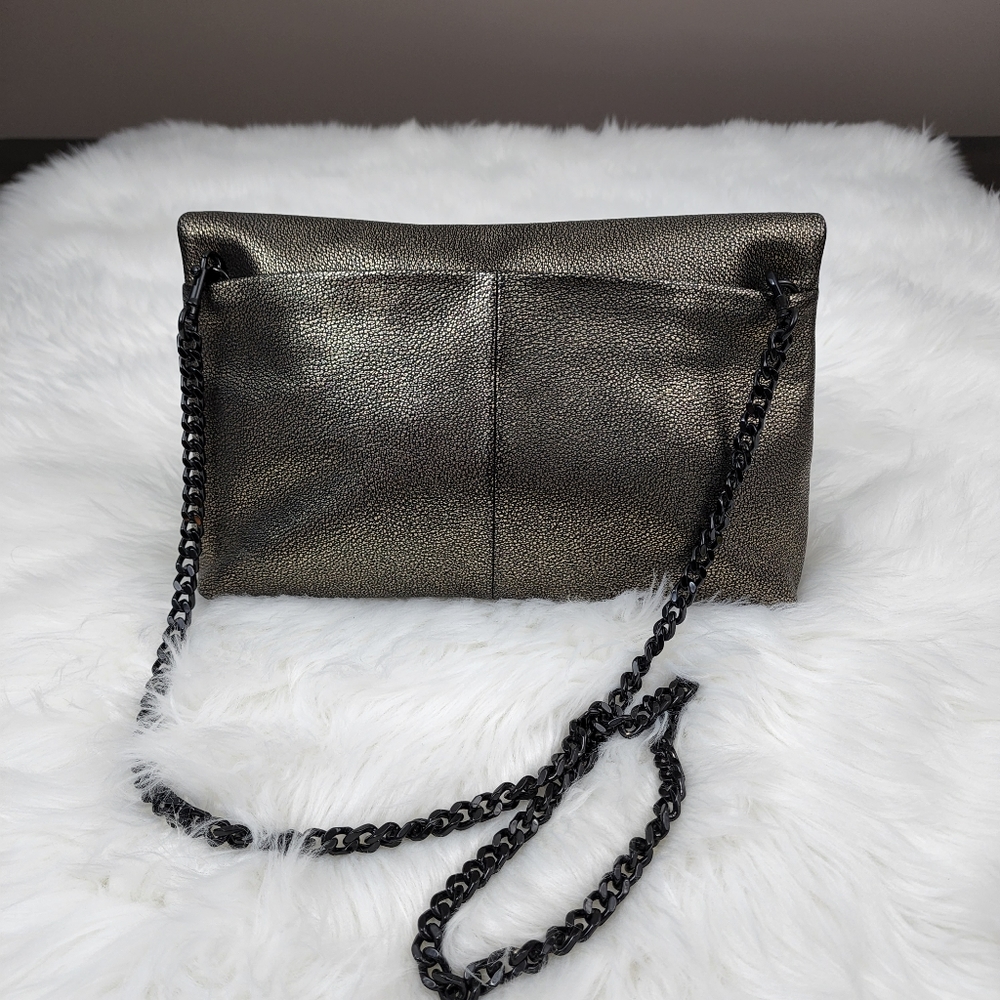 Coach Metallic Leather Turnlock Clutch Shoulder Bag - Picture 3 of 13